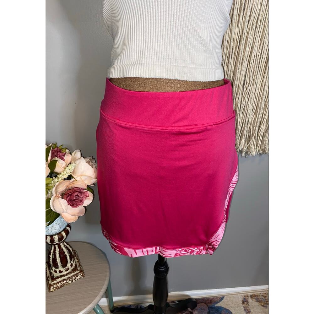 Stella Parker Sport Pink Golf Skort M Athletic Tennis Skirt Stretch Zip Pockets - Picture 3 of 10